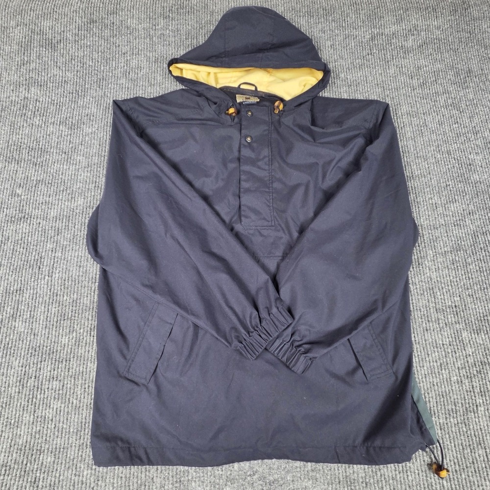 Cutter Buck‎ Men's Anorak Jacket Hooded Pullover Navy Green L G Polyester